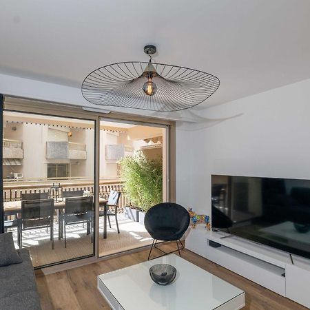Somptueux Appartement 20M Plages Avec Vue Mer Antibes Exteriér fotografie